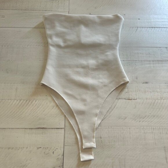 Zara STRETCH BANDEAU BODYSUIT - Picture 2 of 4